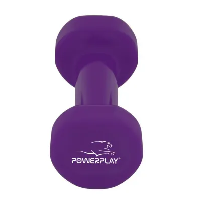 Гантель PowerPlay 4125 вінілова 2.5 кг Фіолетова - 4 - Robinzon.ua