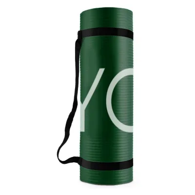 Коврик для йоги и фитнеса PowerPlay 4151 NBR 183*61*1.5 см Зелёный - 1 - Robinzon.ua