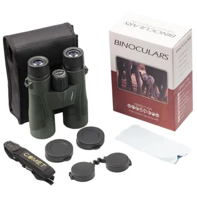 Бінокль Comet W13 (10x42A) waterproof, зелений, в чохлі - 2 Бінокль Comet W13 (10x42A) waterproof, зелений, в чохлі - 2 - Robinzon.ua