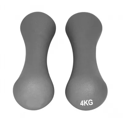 Гантель неопренова PowerPlay 4126 Spartacus 2*4 кг. Сіріі (2шт.) - 2 - Robinzon.ua