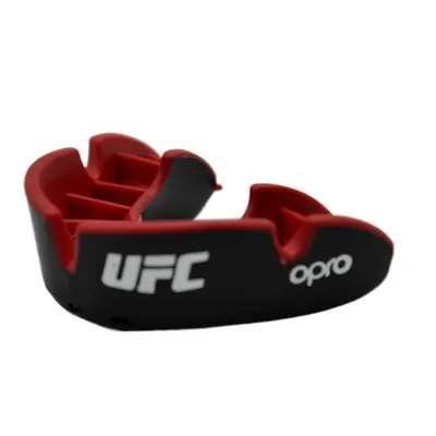 Капа боксерская OPRO Silver UFC Hologram взрослая (возраст 11+) Black/Red (ufc.102514001) - 5 - Robinzon.ua