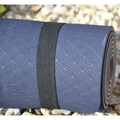 Килимок для йоги і фітнесу PowerPlay 4150 Premium TPE 183*61*0.6 см Синій - 4 - Robinzon.ua