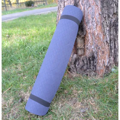 Килимок для йоги і фітнесу PowerPlay 4150 Premium TPE 183*61*0.6 см Синій - 5 - Robinzon.ua