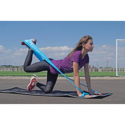 Лента-эспандер для фитнеса и реабилитации PowerPlay 4112 0.4мм MediBand Light Синяя (6.8 кг) - 3 - Robinzon.ua