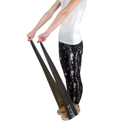 Лента-эспандер для спорта и реабилитации Power System PS-4123 Flat Stretch Band Level 3 Black (12-15кг.) - 4 - Robinzon.ua