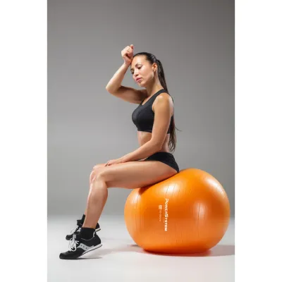 М'яч для фітнесу (фітбол) Power System PS-4011 &Oslash;55 cm PRO Gymball Orange - 4 - Robinzon.ua