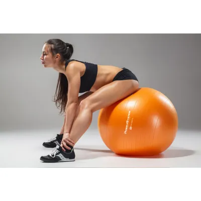 М'яч для фітнесу (фітбол) Power System PS-4011 &Oslash;55 cm PRO Gymball Orange - 5 - Robinzon.ua