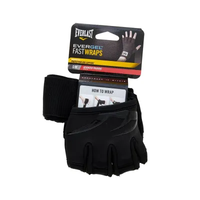 Бинты-перчатки для бокса Everlast EVERGEL FAST WRAPS Черный XL (875843-70-8) - 4 - Robinzon.ua
