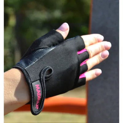 Перчатки для фитнеса и тяжелой атлетики MadMax MFG-251 Rainbow Pink XS - 4 - Robinzon.ua
