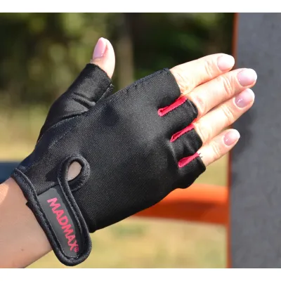 Рукавички для фітнесу та важкої атлетики MadMax MFG-251 Rainbow Rubine Red S - 5 - Robinzon.ua