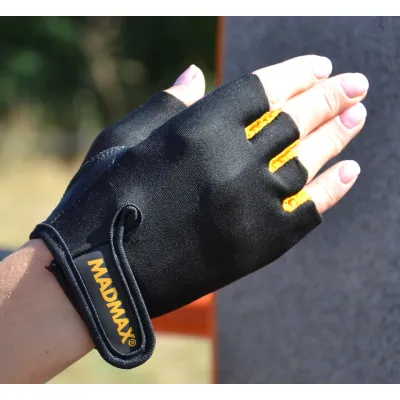 Рукавички для фітнесу та важкої атлетики MadMax MFG-251 Rainbow Orange M - 4 - Robinzon.ua