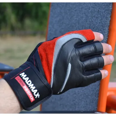 Перчатки для фитнеса и тяжелой атлетики MadMax MFG-568 Extreme 2nd edition Black/Red M - 1 Перчатки для фитнеса и тяжелой атлетики MadMax MFG-568 Extreme 2nd edition Black/Red M - 1 - Robinzon.ua