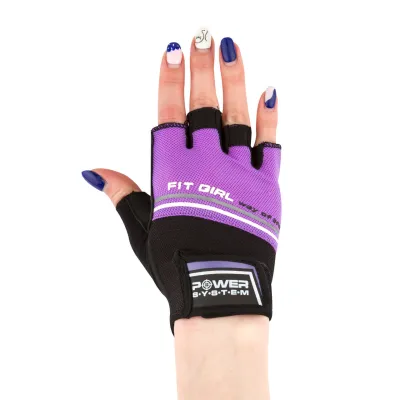 Рукавички для фітнесу та важкої атлетики Power System PS-2920 Fit Girl Evo Purple XS - 1 - Robinzon.ua