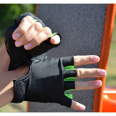 Рукавички для фітнесу та важкої атлетики MadMax MFG-251 Rainbow Green M - 4 - Robinzon.ua