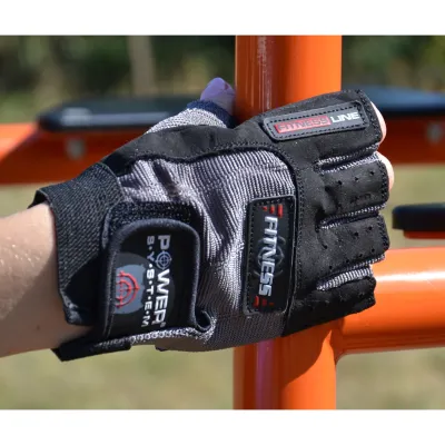 Перчатки для фитнеса и тяжелой атлетики Power System PS-2300 Fitness Grey/Black XS - 4 - Robinzon.ua