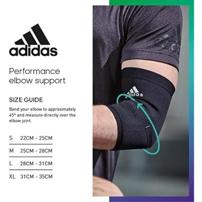 Фиксатор локтя Adidas Performance Elbow Support черный,красный Уни L ADSU-13333RD L - 2 - Robinzon.ua