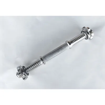 Гантельный гриф EasyFit 35 см &Oslash; 28 мм хромированный - 1 - Robinzon.ua