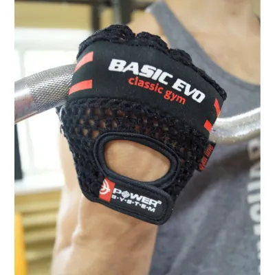 Рукавички для фітнесу і важкої атлетики Power System PS-2100 Basic EVO Black/Red Line XXL - 6 - Robinzon.ua
