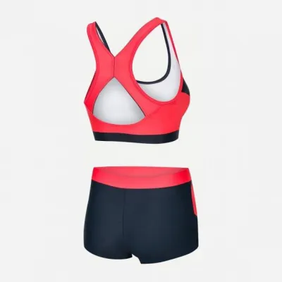 Купальник раздельный женский Aqua Speed Fiona 348-36 42 (XL) Черный/ Коралловый (5908217656896) - 1 - Robinzon.ua
