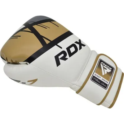 Боксерские перчатки RDX F7 Ego Golden 8 унций (капа в комплекте) - 2 - Robinzon.ua