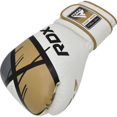 Боксерские перчатки RDX F7 Ego Golden 8 унций (капа в комплекте) - 3 - Robinzon.ua