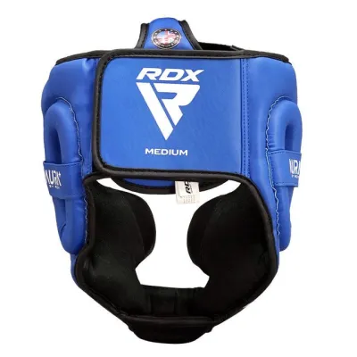 Боксерский шлем RDX AURA PLUS T-17 Blue/Black M&nbsp;(капа в комплекте) - 4 - Robinzon.ua