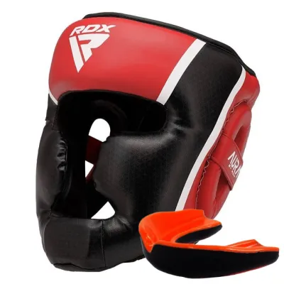Боксерський шолом RDX AURA PLUS T-17 Red/Black XL (капа у комплекті) - 2 - Robinzon.ua