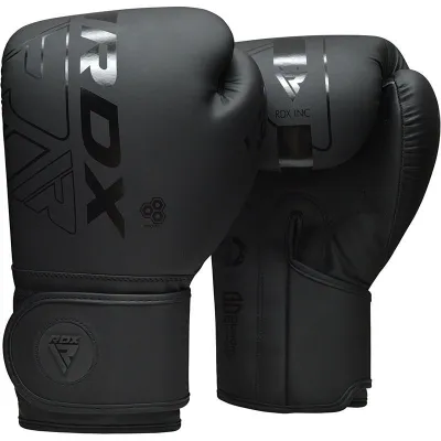 Боксерські рукавиці RDX F6 Kara Matte Black 14 унцій (капа в комплекті) - 1 - Robinzon.ua