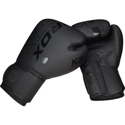 Боксерські рукавиці RDX F6 Kara Matte Black 14 унцій (капа в комплекті) - 4 - Robinzon.ua