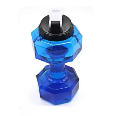 Фитнес бутылка для воды в виде гантели 2 в 1 RESTEQ. Спортивные бутылки, шейкер. Аквагантели Синие - 1 - Robinzon.ua