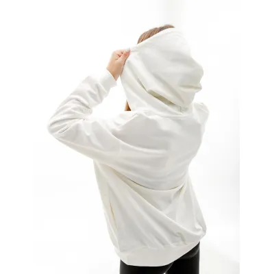 Женская Толстовка Nike W NSW JRSY OS FZ HOODIE  Бежевый L (7dDM6415-133 L) - 1 - Robinzon.ua