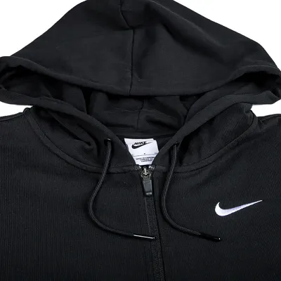 Женская Толстовка Nike W NSW JRSY OS FZ HOODIE Черный L (7dDM6415-010 L) - 2 - Robinzon.ua