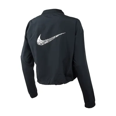 Женская Ветровка Nike W NK SWOOSH RUN JACKET Черный L (DM7775-010 L) - 1 - Robinzon.ua