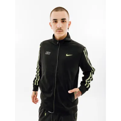 Чоловіча Куртка Nike M NSW REPEAT SW PK TRACKTOP Чорний  L (7dFD1183-011 L) - 2 - Robinzon.ua