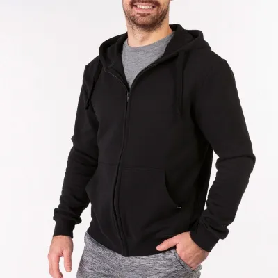 Чоловіча спортивна кофта Joma JUNGLE ZIP-UP HOODIE чорний S 102109.100 S - 1 - Robinzon.ua