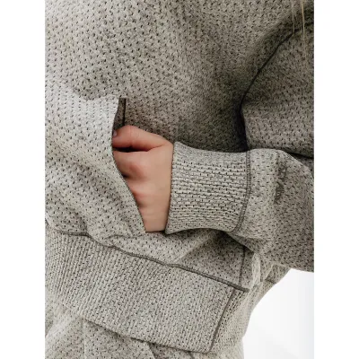 Женский Реглан Nike W NSW TP TFADV QZ NKFWD Серый L (7dDQ6999-077 L) - 3 - Robinzon.ua