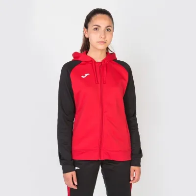 Жіноча спортивна кофта Joma ACADEMY IV ZIP-UP HOODIE червоний,чорний S 901336.601 S - 2 - Robinzon.ua