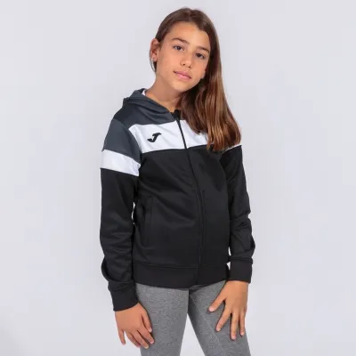 Жіноча спортивна кофта Joma CREW IV HOODIE JACKET черный,темно-серый S 901041.110 S - 1 - Robinzon.ua