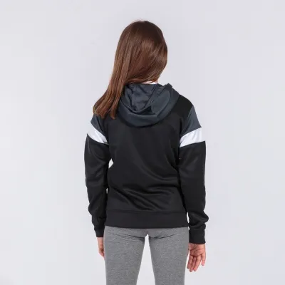 Жіноча спортивна кофта Joma CREW IV HOODIE JACKET чорний,темно-сірий XS 901041.110 XS - 2 - Robinzon.ua