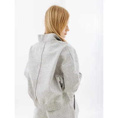 Жіночий Реглан Nike W NSW TP TFADV QZ NKFWD Сірий XS (7dDQ6999-084 XS) - 3 - Robinzon.ua