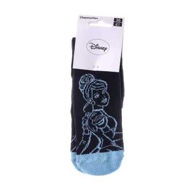 Шкарпетки Disney Princess Cinderella 1-pack 36-41 black/blue 13892320-7 - 1 Шкарпетки Disney Princess Cinderella 1-pack 36-41 black/blue 13892320-7 - 1 - Robinzon.ua