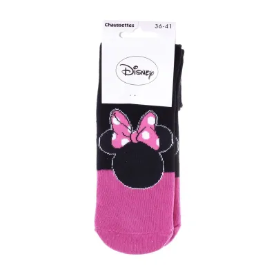 Носки Disney Minnie Contour Head Bow 1-pack 36-41 black/pink 13893120-8 - 1 Носки Disney Minnie Contour Head Bow 1-pack 36-41 black/pink 13893120-8 - 1 - Robinzon.ua