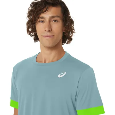 Мужская Футболка Asics COURT SS TOP Голубой M (2041A255-401 M) - 3 - Robinzon.ua