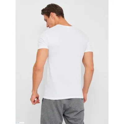 Футболка Kappa T-shirt Mezza Manica Scollo V белый Муж XL K1311 Bianco XL - 1 - Robinzon.ua