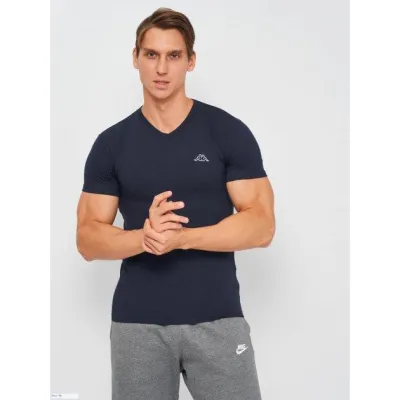 Футболка Kappa T-shirt Mezza Manica Scollo V  темно-синій Чол L K1316 BluNavy L - 1 - Robinzon.ua