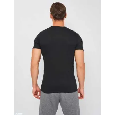 Футболка Kappa T-shirt Mezza Manica Girocollo con stampa logo petto черный M Муж K1335 Nero-M - 2 - Robinzon.ua