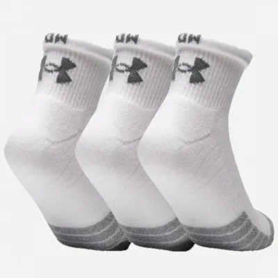 Носки UA Heatgear Quarter 3pk Белый 3 пары Уни L (1353262-100) - 1 - Robinzon.ua