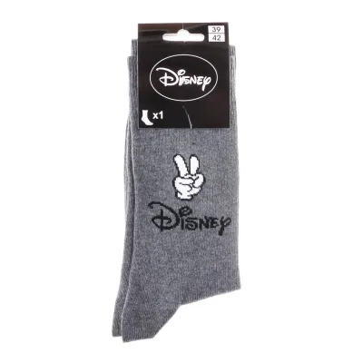 Носки Disney Mickey Logo Disney And Main Mickey 1-pack 43-46 light gray 93154962-1 - 1 - Robinzon.ua