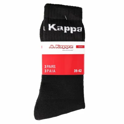Носки Kappa Socks Logo Saboya 3-pack 39-42 black/white 304MT00-909 - 1 - Robinzon.ua