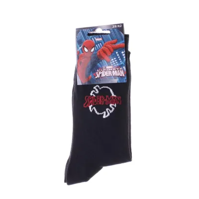 Носки Marvel Spider-Man Spiderman Logo 1-pack 39-42 black 93152362-4 - 1 - Robinzon.ua